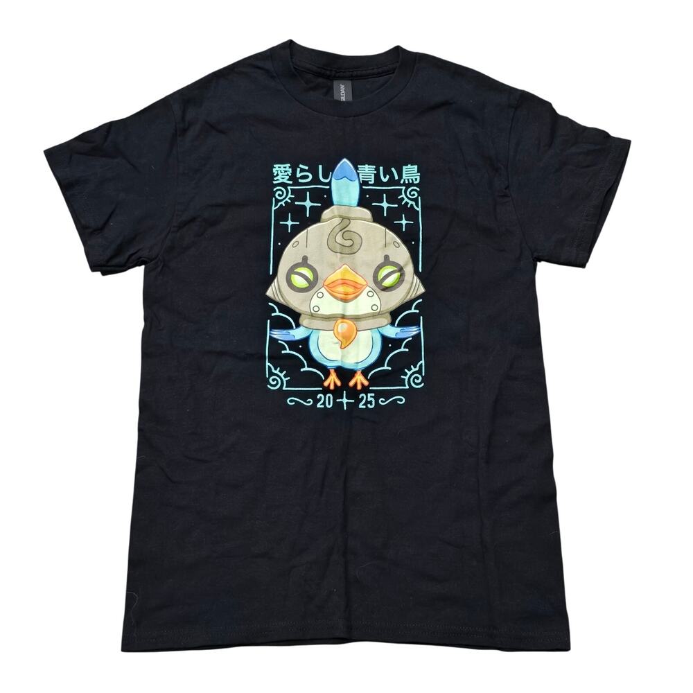 Hagram Fantasy Cute Lil Blue Bird Short Sleeve Shirt Graphic T-Shirt Tee